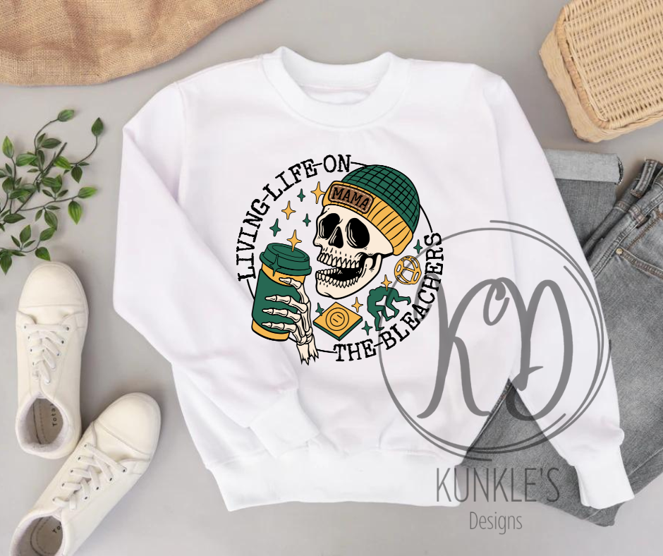 Wrestling Living Life On The Bleachers Apparel Design