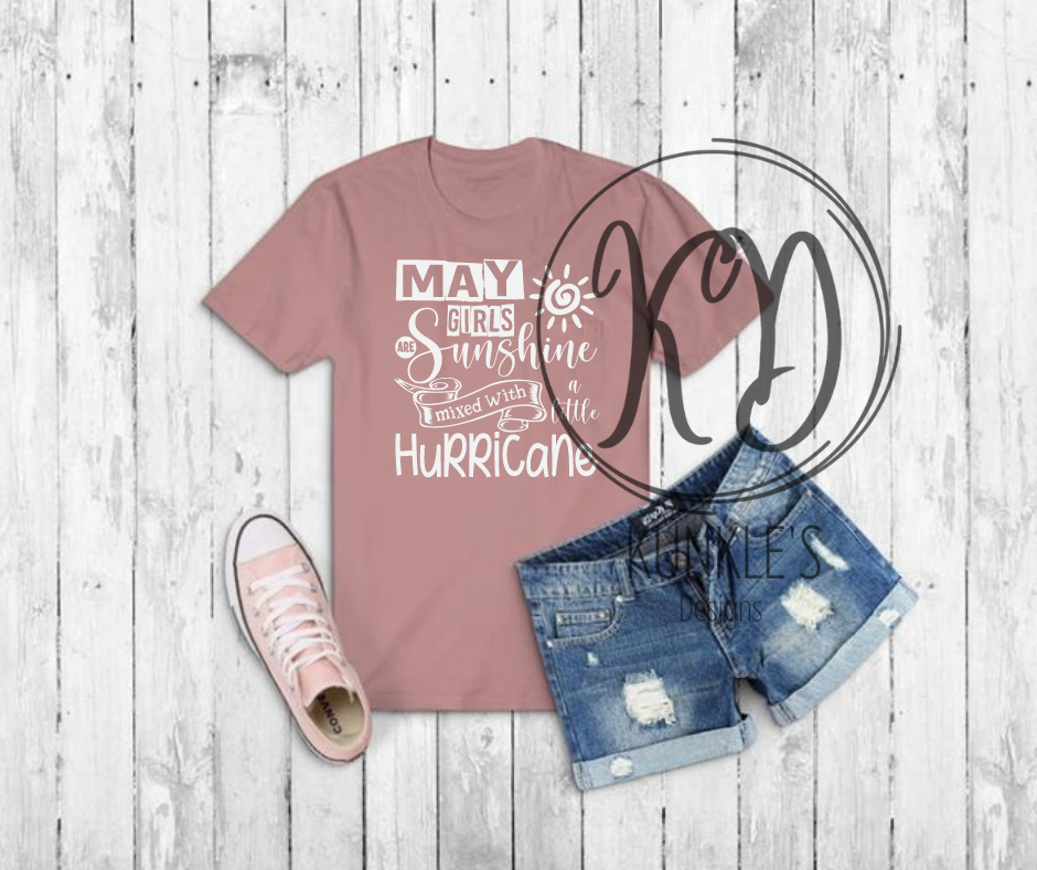 May Girls Sunshine Hurricane Graphic Apparel