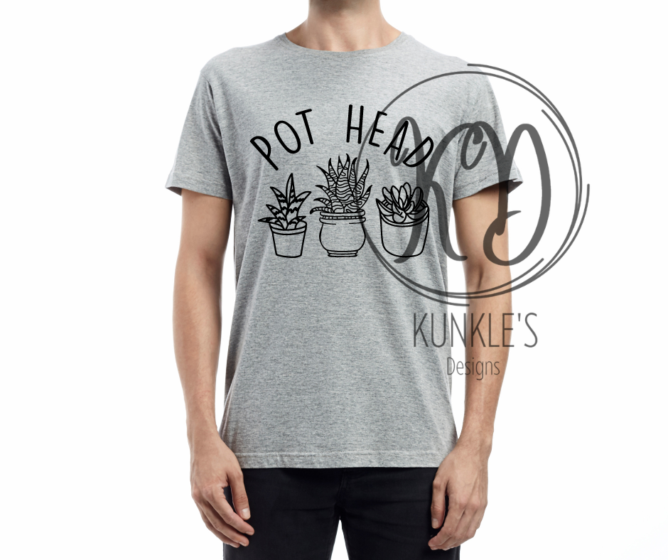 pothead plant shirt Pot Head Plants Graphic Apparel – Kunkle's Custom Apparel