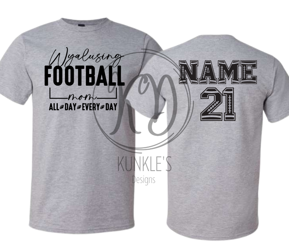 Football Mom Personalized Graphic Apparel