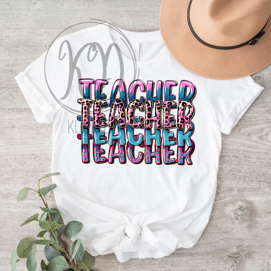 Teacher Color Repeat Apparel