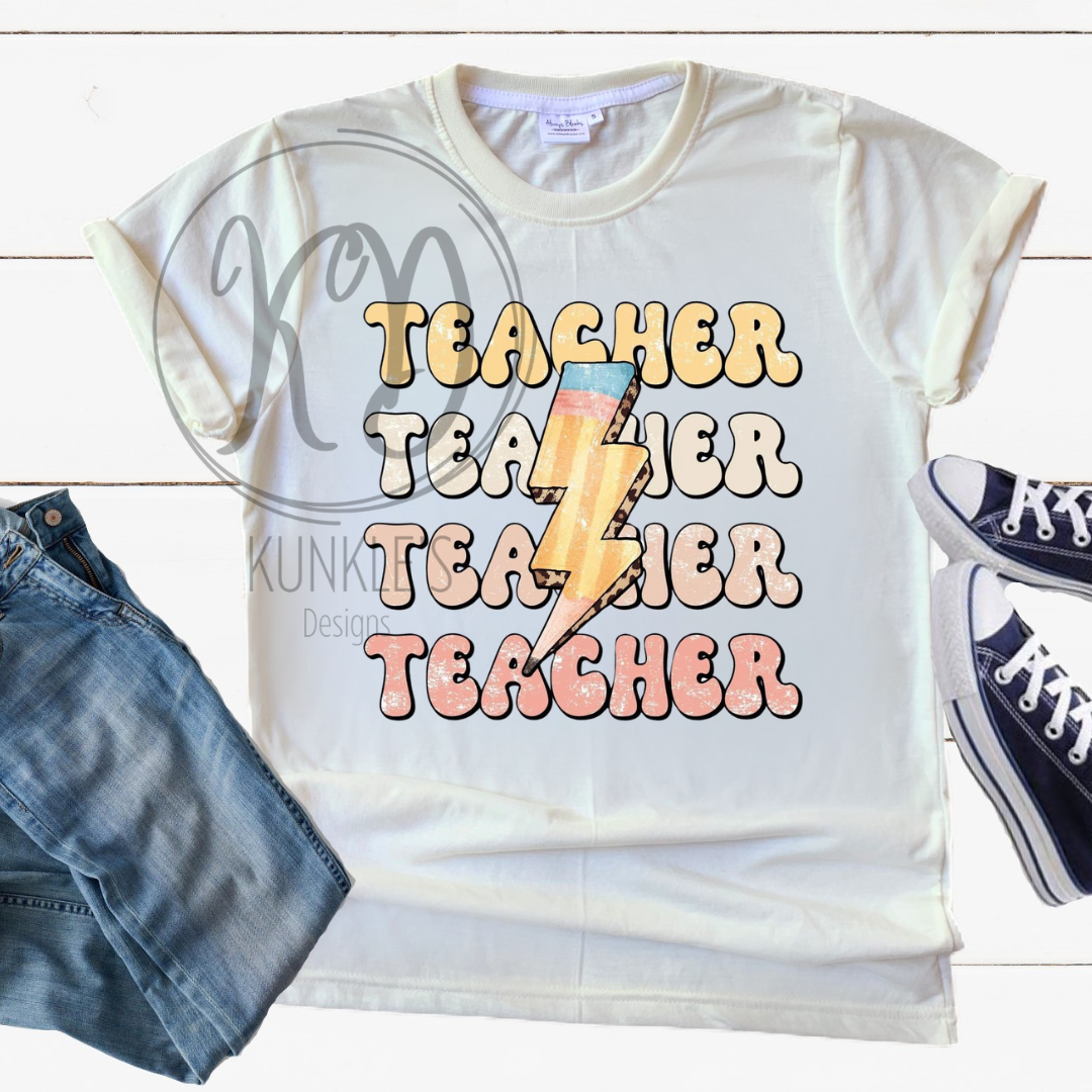 Teacher Repeat Bolt Apparel