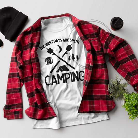 The Best Day's Are Spent Camping Apparel