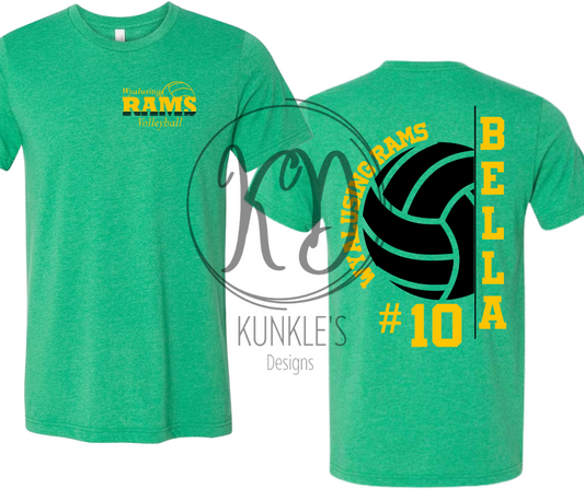 Volleyball Personalized Graphic Apparel