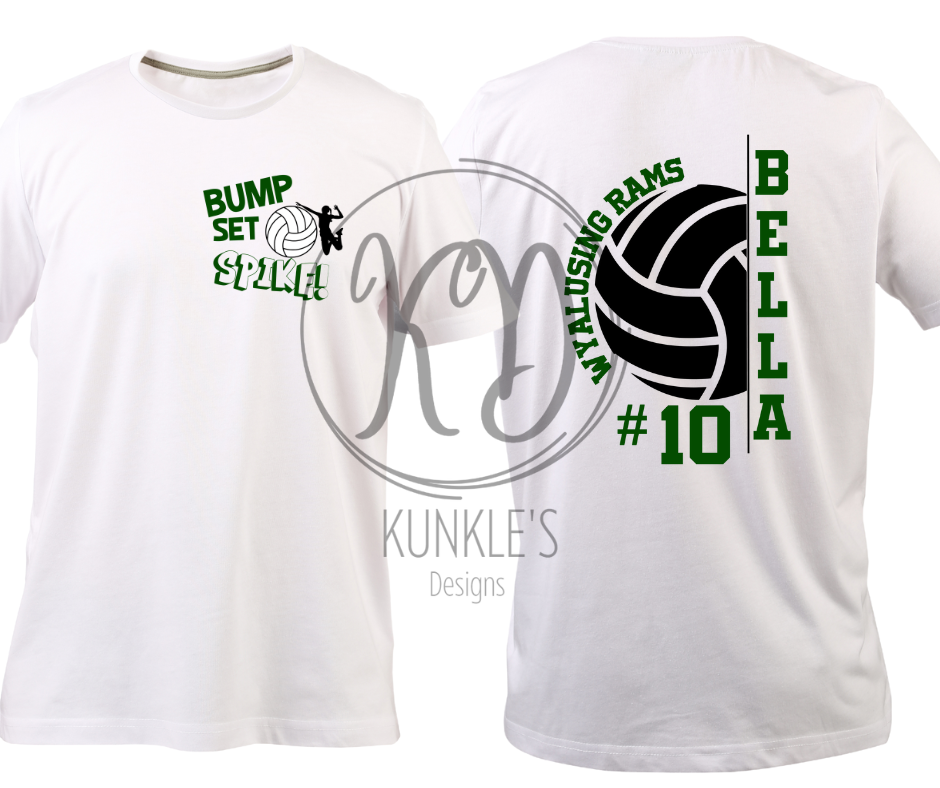 Volleyball Personalized Graphic Apparel