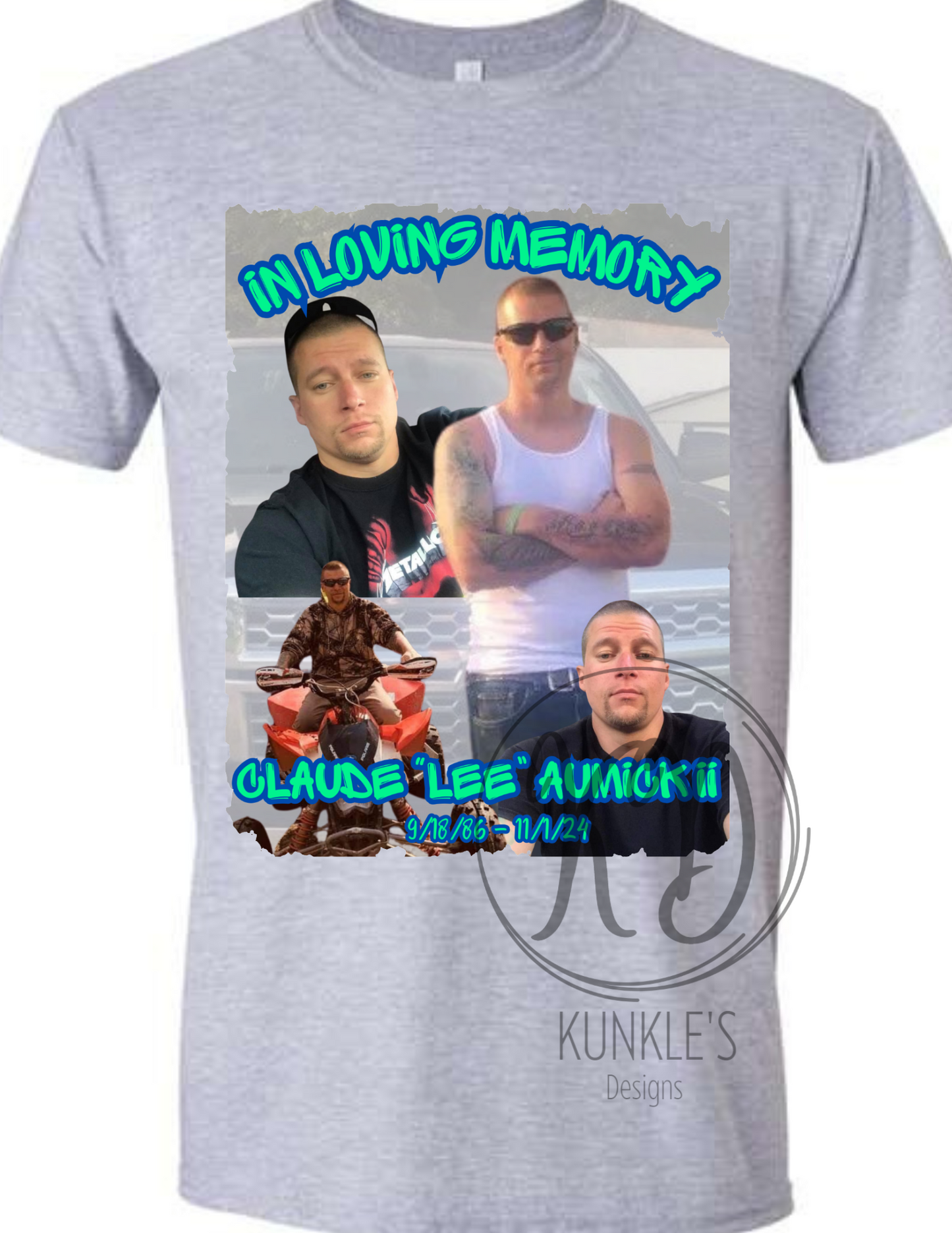 In Loving Memory of Claude "Lee" Aumick II Memorial Apparel