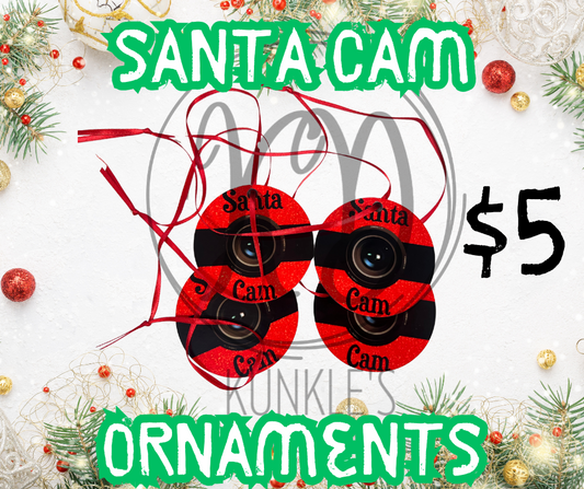 Santa Cam Ornament