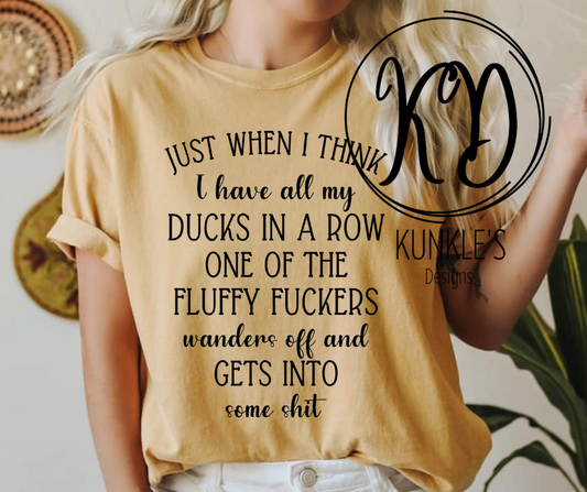 Just when I think I have all my Ducks in Row Apparel Design